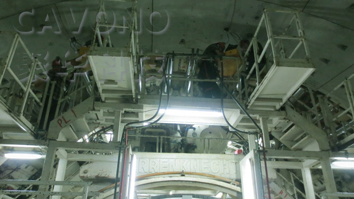 盾構(gòu)機(jī)支架對(duì)頂部管片的傳感器